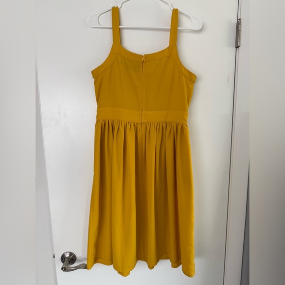 Modcloth Yellow Button-Front Dress - Picture 5 of 6